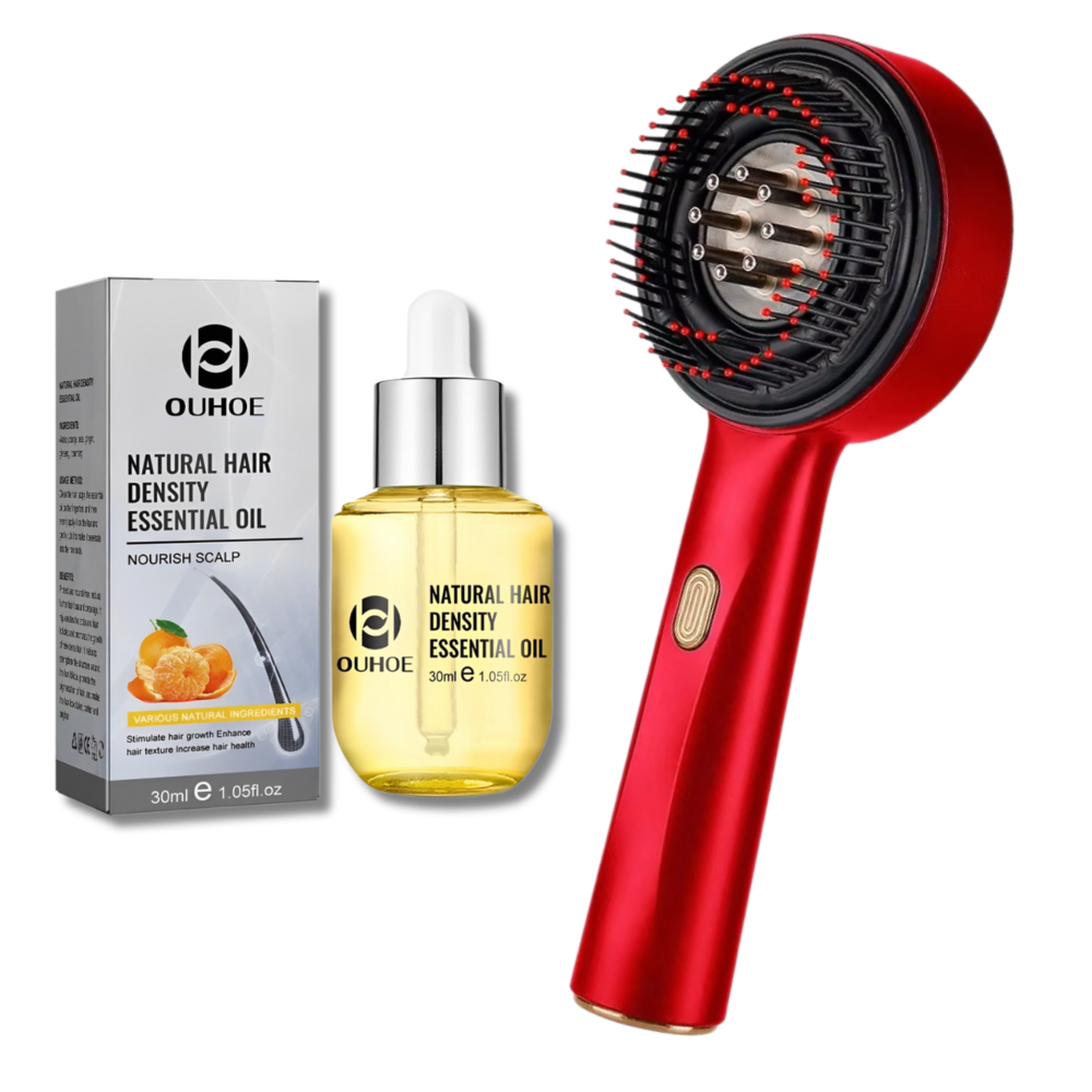 Luminessentials™ Hair Growth Brush with Red Light Therapy & Oil Applicator