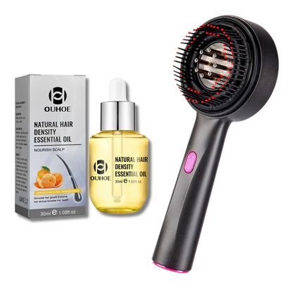 Luminessentials™ Hair Growth Brush with Red Light Therapy & Oil Applicator